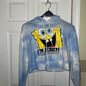 SpongeBob SquarePants Blue Tie-Dye Hoodie